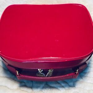 Estée Lauder Cosmetic Bag Double zipper in red